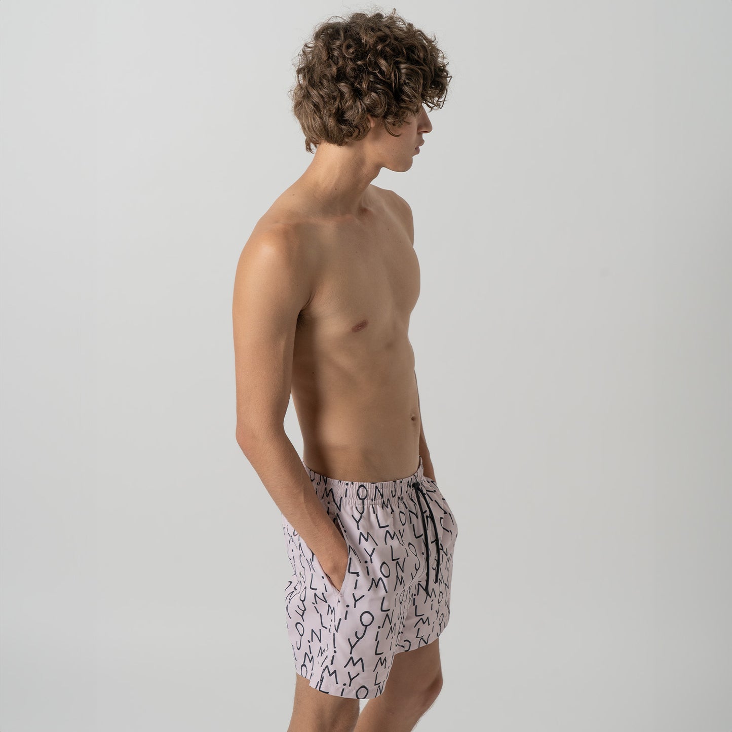 Jimmy Lion Swim Shorts - Light Pink (3)