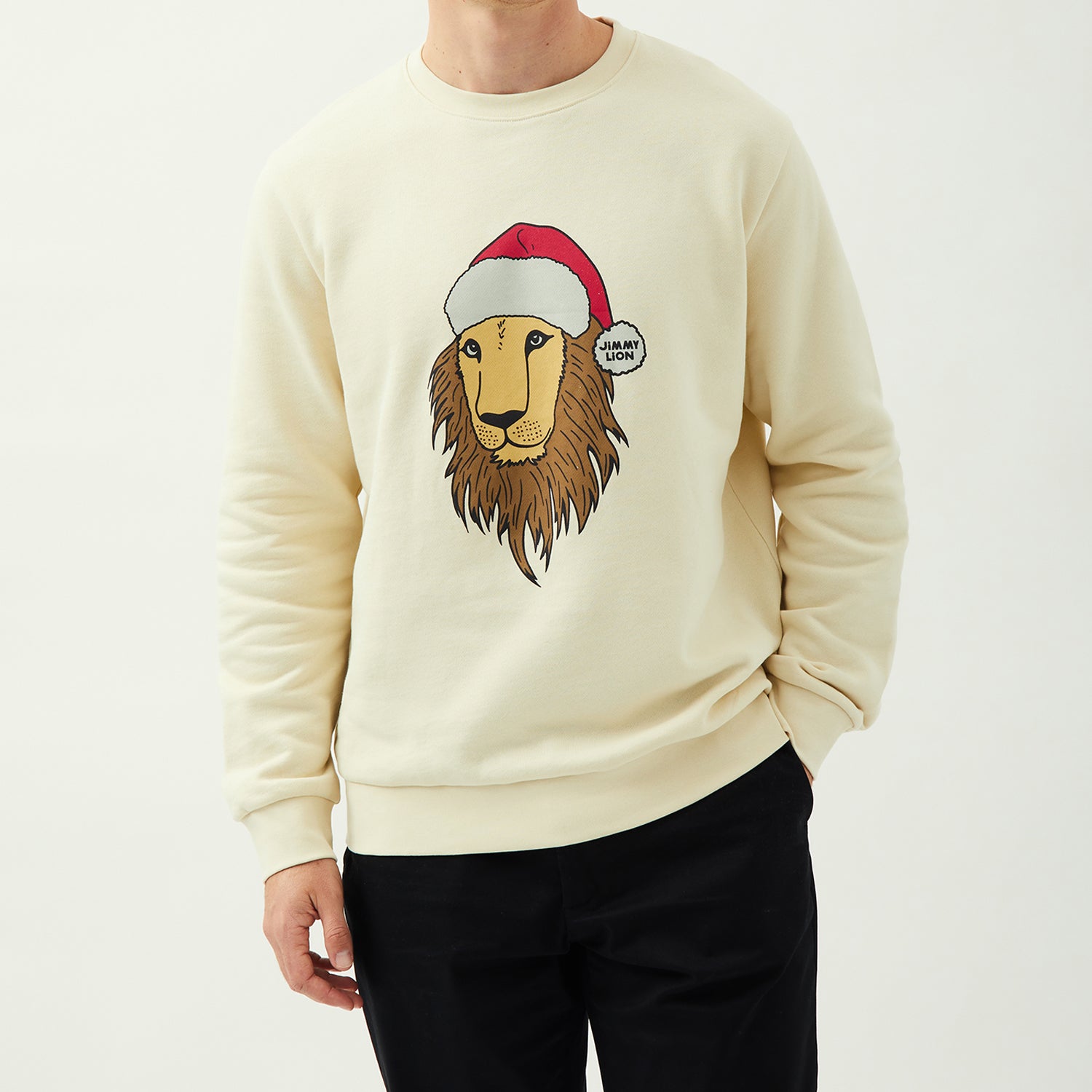 Holiday Sweat Lion - Beige (2)